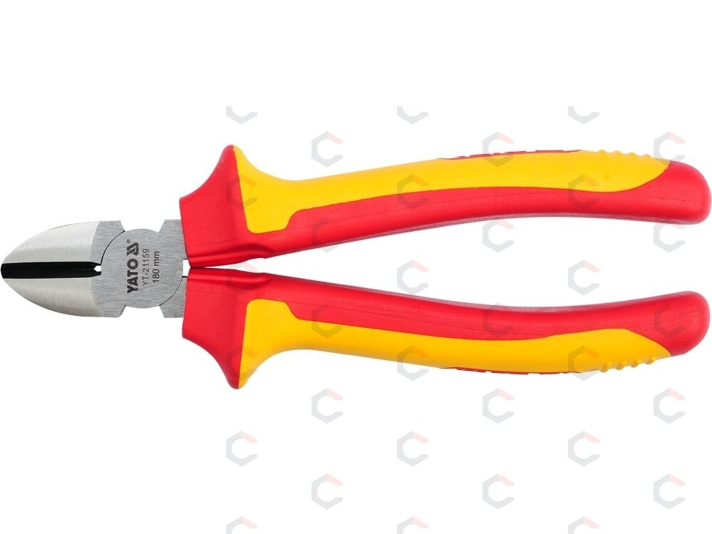 Replės aukštos įtampos laidams šoninio kirpimo 180mm, VDE 1000V (YT-21159) 2 Replės aukštos įtampos laidams šoninio kirpimo 180mm, VDE 1000V (YT-21159) 2