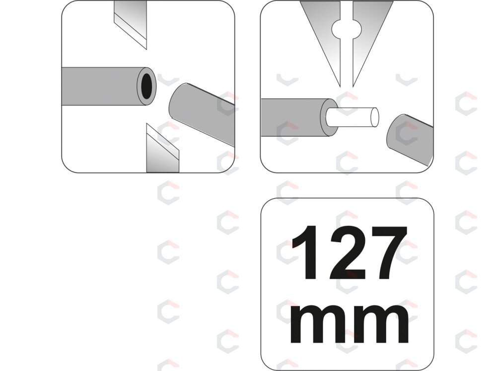 Replytės šoninio kirpimo | 125 mm (YT-2261) 4 Replytės šoninio kirpimo | 125 mm (YT-2261) 4