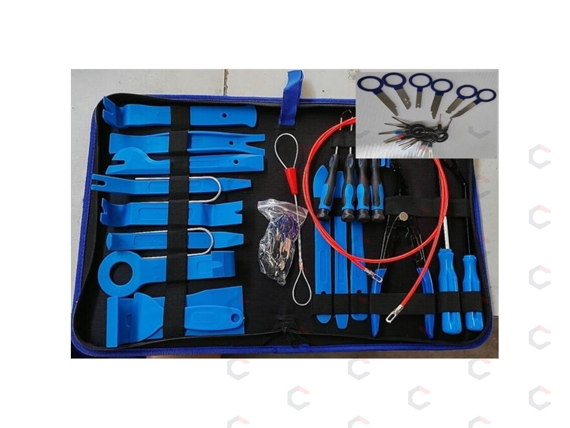 Rinkinys apdailos ardymui | su audio/radio kaiščiais | nylon | 42 vnt. (SK1442) 2