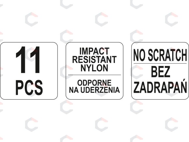 Rinkinys apdailos ardymui | 11 vnt. (YT-0844) 4