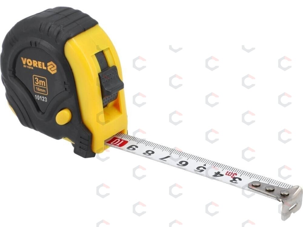 Ruletė su fiksatoriumi 3 m x 16 mm (10123) Ruletė su fiksatoriumi 3 m x 16 mm (10123)