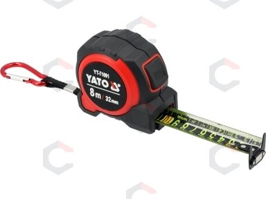 Ruletė 8 m x 32 mm (YT-71091) Ruletė 8 m x 32 mm (YT-71091)