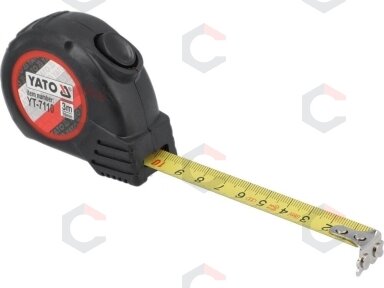 Ruletė su magnetu | 3 m x 16 mm (YT-7110)