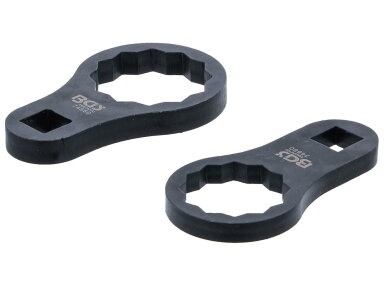 Šarnyrų veržlių raktų rinkinys Mercedes-Benz, 32 / 38 mm, 2 vnt. BGS (74660) Šarnyrų veržlių raktų rinkinys Mercedes-Benz, 32 / 38 mm, 2 vnt. BGS (74660)