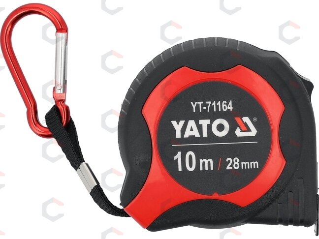 Matavimo ruletė | 10 m x 28 mm (YT-71164) Matavimo ruletė | 10 m x 28 mm (YT-71164)
