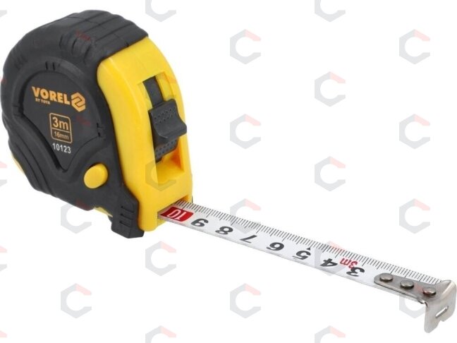 Ruletė su fiksatoriumi 3 m x 16 mm (10123) Ruletė su fiksatoriumi 3 m x 16 mm (10123)