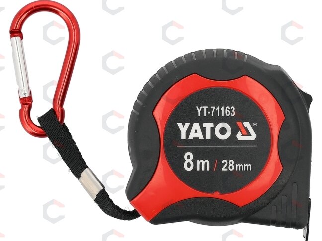 Matavimo ruletė | 8 m x 28 mm (YT-71163) Matavimo ruletė | 8 m x 28 mm (YT-71163)