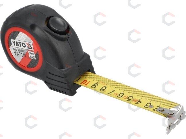 Ruletė su magnetu | 5 m x 25 mm (YT-7111) Ruletė su magnetu | 5 m x 25 mm (YT-7111)