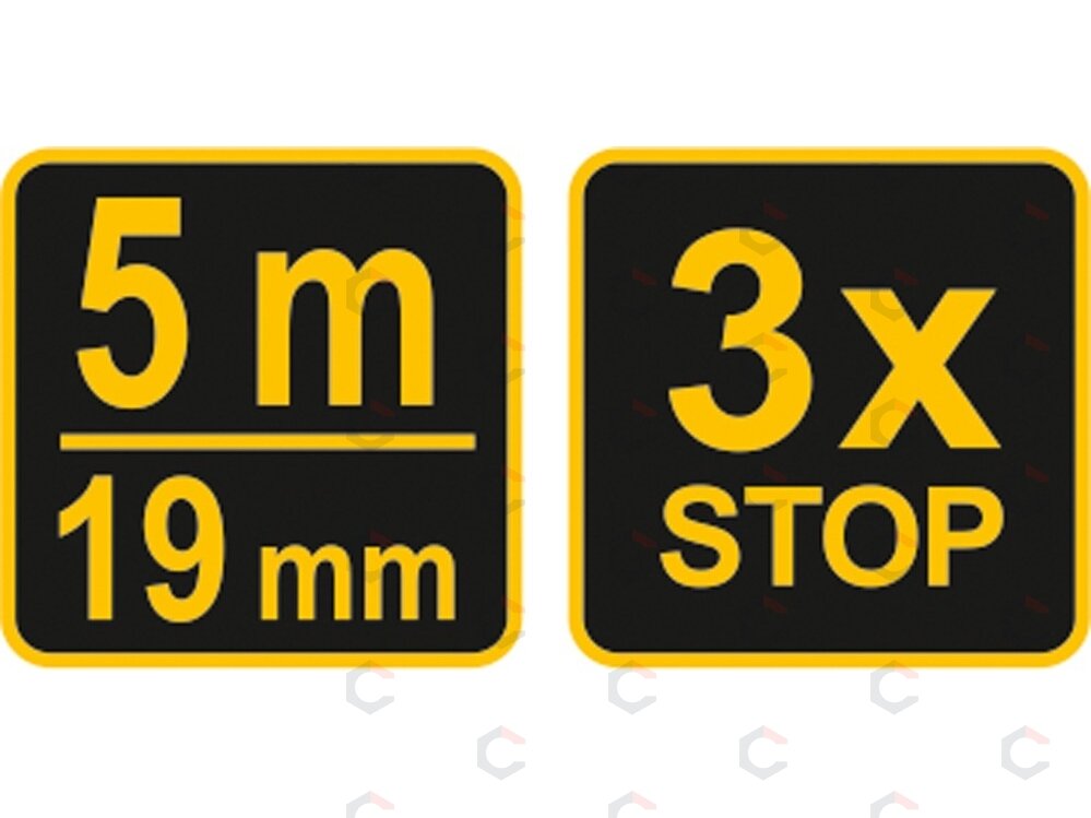 Ruletė su fiksatoriumi | 5 m x 19 mm (10125) 1 Ruletė su fiksatoriumi | 5 m x 19 mm (10125) 1