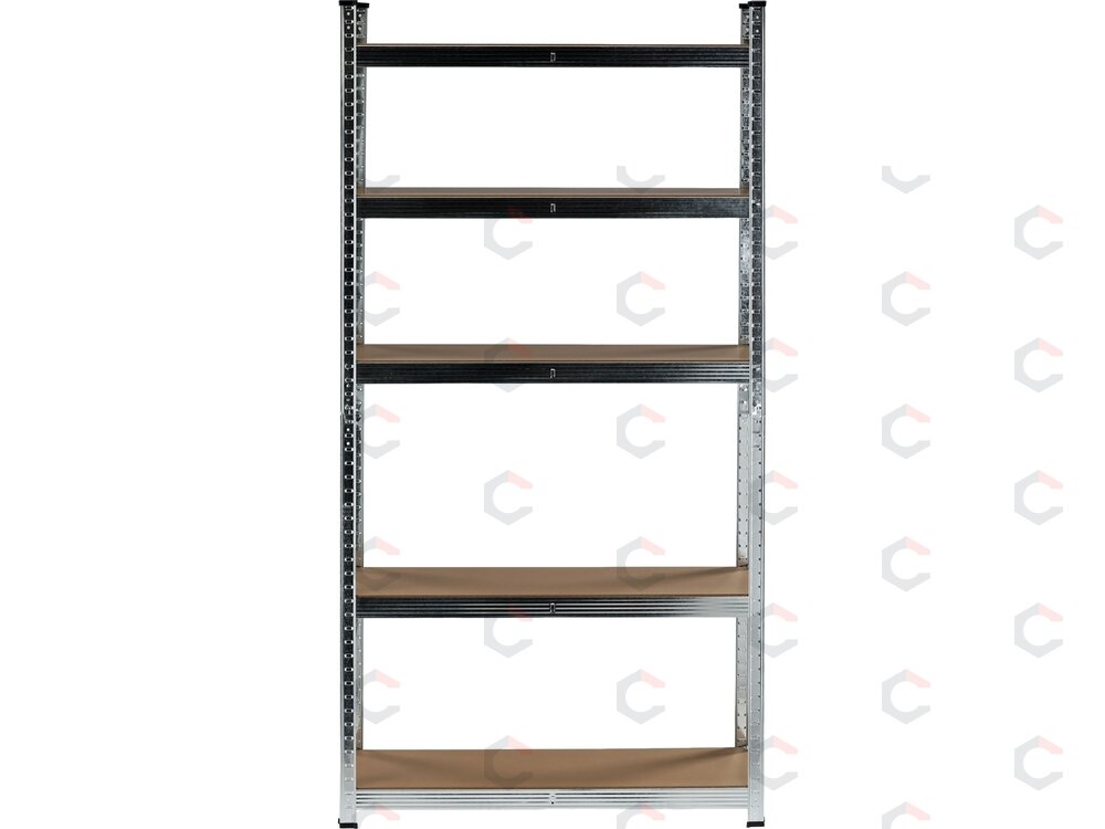 Sandėliavimo stelažas cinkuotas | 5 lentynos | HDF plokštės | 180 X 90 X 30 cm (78483) 2 Sandėliavimo stelažas cinkuotas | 5 lentynos | HDF plokštės | 180 X 90 X 30 cm (78483) 2