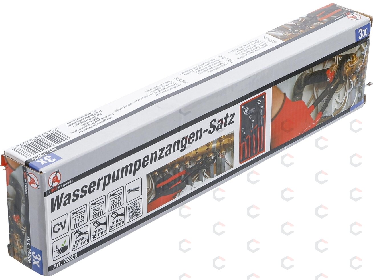 Santechninių replių rinkinys fiksuojamų mygtuku | 175/240/300 mm | 3 vnt. (75209) 5 Santechninių replių rinkinys fiksuojamų mygtuku | 175/240/300 mm | 3 vnt. (75209) 5