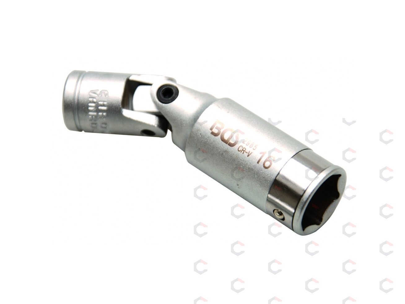 Šarnyrinė galvutė žvakėms šešiakampė | 10 mm (3/8") | 16 mm (2985) 1 Šarnyrinė galvutė žvakėms šešiakampė | 10 mm (3/8") | 16 mm (2985) 1