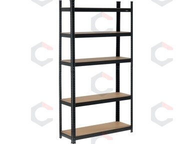 Metalinis sandėliavimo stelažas | 180 x 90 x 40 cm | 500 kg | 5 lentynos (78486) Metalinis sandėliavimo stelažas | 180 x 90 x 40 cm | 500 kg | 5 lentynos (78486)