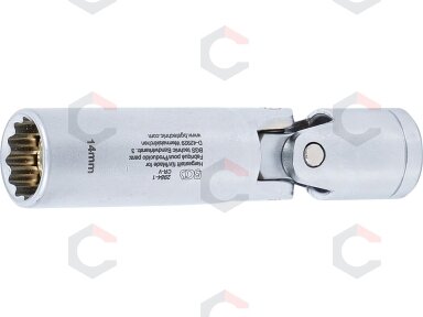 Šarnyrinė galvutė žvakėms 12 kampų | 10 mm (3/8") | 14 mm (2984-1) Šarnyrinė galvutė žvakėms 12 kampų | 10 mm (3/8") | 14 mm (2984-1)