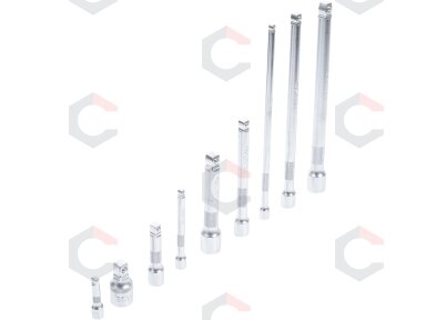 Šarnyrinių ilgintuvų rinkinys | 6.3 mm (1/4") / 10 mm (3/8") / 12,5 mm (1/2") | 9 vnt. (2253) Šarnyrinių ilgintuvų rinkinys | 6.3 mm (1/4") / 10 mm (3/8") / 12,5 mm (1/2") | 9 vnt. (2253)