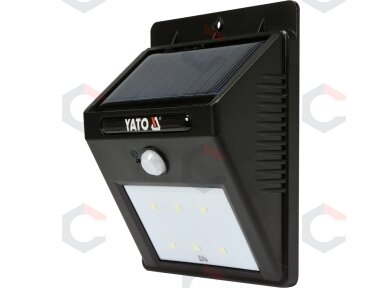 Saulės baterijos šviestuvas su judesio davikliu | 6 SMD LED (YT-81856)