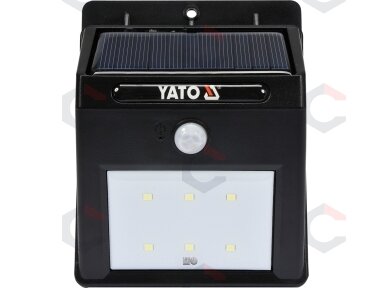 Saulės baterijos šviestuvas su judesio davikliu | 6 SMD LED (YT-81856)