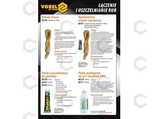 Santechninė pasta dujiniams ir vandens sriegiams 65g (86750) 1