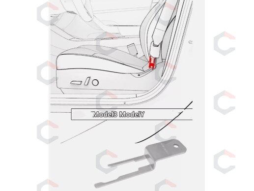 Saugos diržo atleidimo įrankis | Tesla Model 3 (TR3B) 2 Saugos diržo atleidimo įrankis | Tesla Model 3 (TR3B) 2