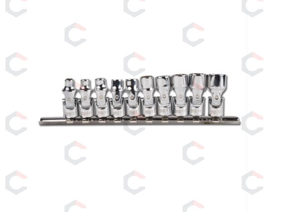 Šarnyrinių 12-kampių galvučių komplektas | 6.3 mm (1/4") | 5 - 13 mm | 10 vnt. (245) 5 Šarnyrinių 12-kampių galvučių komplektas | 6.3 mm (1/4") | 5 - 13 mm | 10 vnt. (245) 5