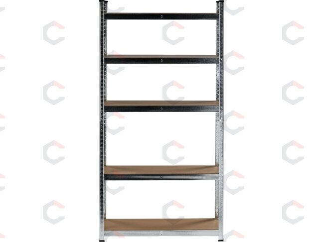 Sandėliavimo stelažas cinkuotas | 5 lentynos | HDF plokštės | 180 X 90 X 30 cm (78483) 2 Sandėliavimo stelažas cinkuotas | 5 lentynos | HDF plokštės | 180 X 90 X 30 cm (78483) 2