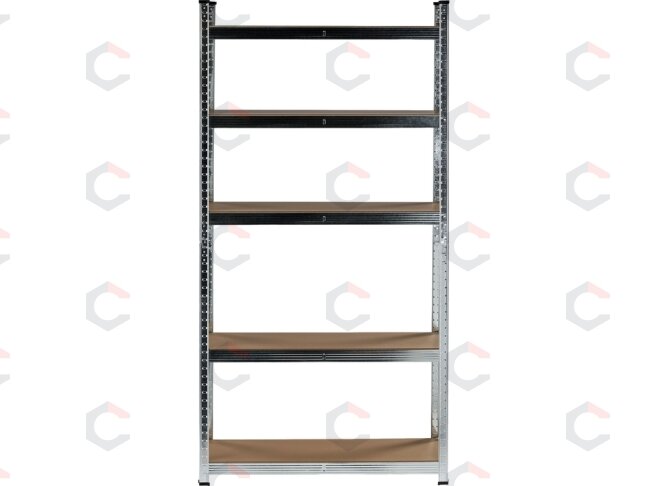 Sandėliavimo stelažas cinkuotas | 5 lentynos | HDF plokštės | 180 X 90 X 40 cm (78485) 2 Sandėliavimo stelažas cinkuotas | 5 lentynos | HDF plokštės | 180 X 90 X 40 cm (78485) 2
