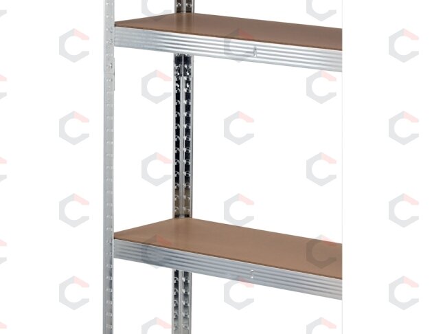 Sandėliavimo stelažas cinkuotas | 5 lentynos | HDF plokštės | 180 X 90 X 40 cm (78485) 4 Sandėliavimo stelažas cinkuotas | 5 lentynos | HDF plokštės | 180 X 90 X 40 cm (78485) 4