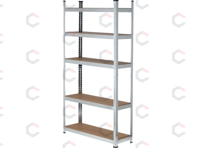 Sandėliavimo stelažas cinkuotas | 5 lentynos | HDF plokštės | 180 X 90 X 40 cm (78485) Sandėliavimo stelažas cinkuotas | 5 lentynos | HDF plokštės | 180 X 90 X 40 cm (78485)