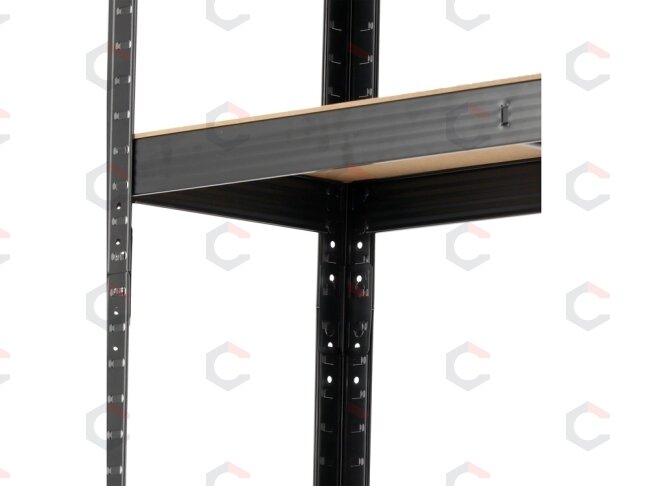 Metalinis sandėliavimo stelažas | 180 x 90 x 30 cm | 500 kg | 5 lentynos (78484) 5 Metalinis sandėliavimo stelažas | 180 x 90 x 30 cm | 500 kg | 5 lentynos (78484) 5