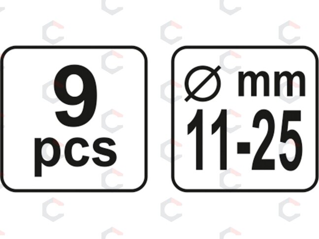 Sankabos centravimo komplektas | 9 vnt. (YT-06311) 4 Sankabos centravimo komplektas | 9 vnt. (YT-06311) 4