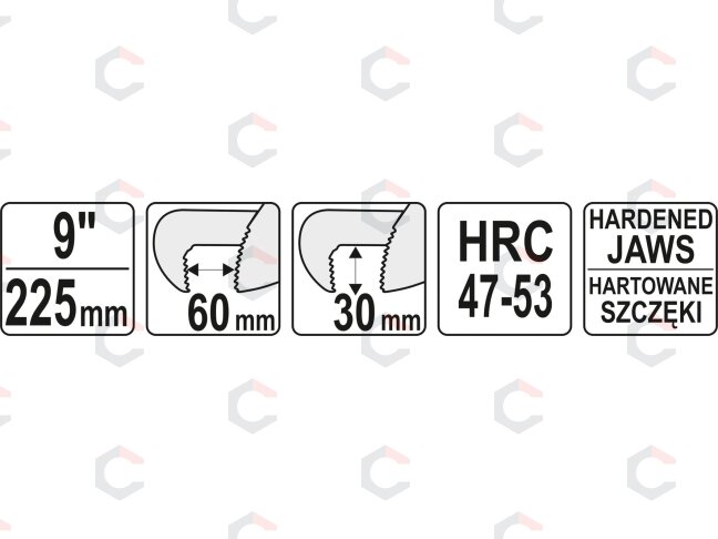 Santechninis vamzdinis raktas 225 mm (9 ") (YT-22001) 3 Santechninis vamzdinis raktas 225 mm (9 ") (YT-22001) 3