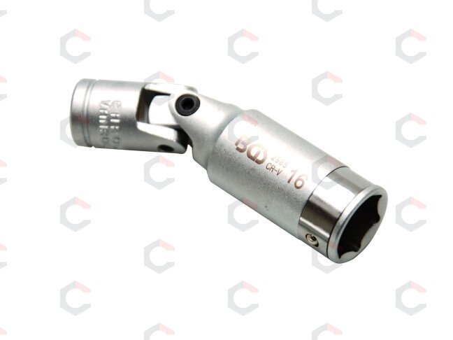 Šarnyrinė galvutė žvakėms šešiakampė | 10 mm (3/8") | 16 mm (2985) 1 Šarnyrinė galvutė žvakėms šešiakampė | 10 mm (3/8") | 16 mm (2985) 1
