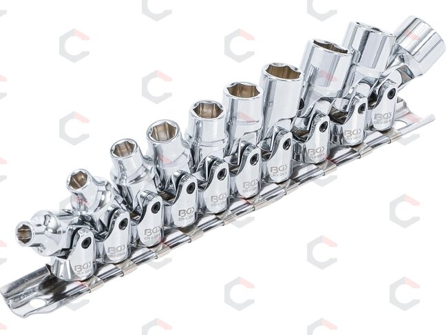Šarnyrinių galvučių rinkinys | 6.3 mm (1/4") | 5 - 13 mm | 10 vnt. (220)