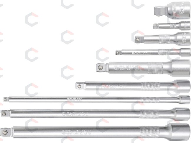 Šarnyrinių ilgintuvų rinkinys | 6.3 mm (1/4") / 10 mm (3/8") / 12,5 mm (1/2") | 9 vnt. (2253) 2 Šarnyrinių ilgintuvų rinkinys | 6.3 mm (1/4") / 10 mm (3/8") / 12,5 mm (1/2") | 9 vnt. (2253) 2