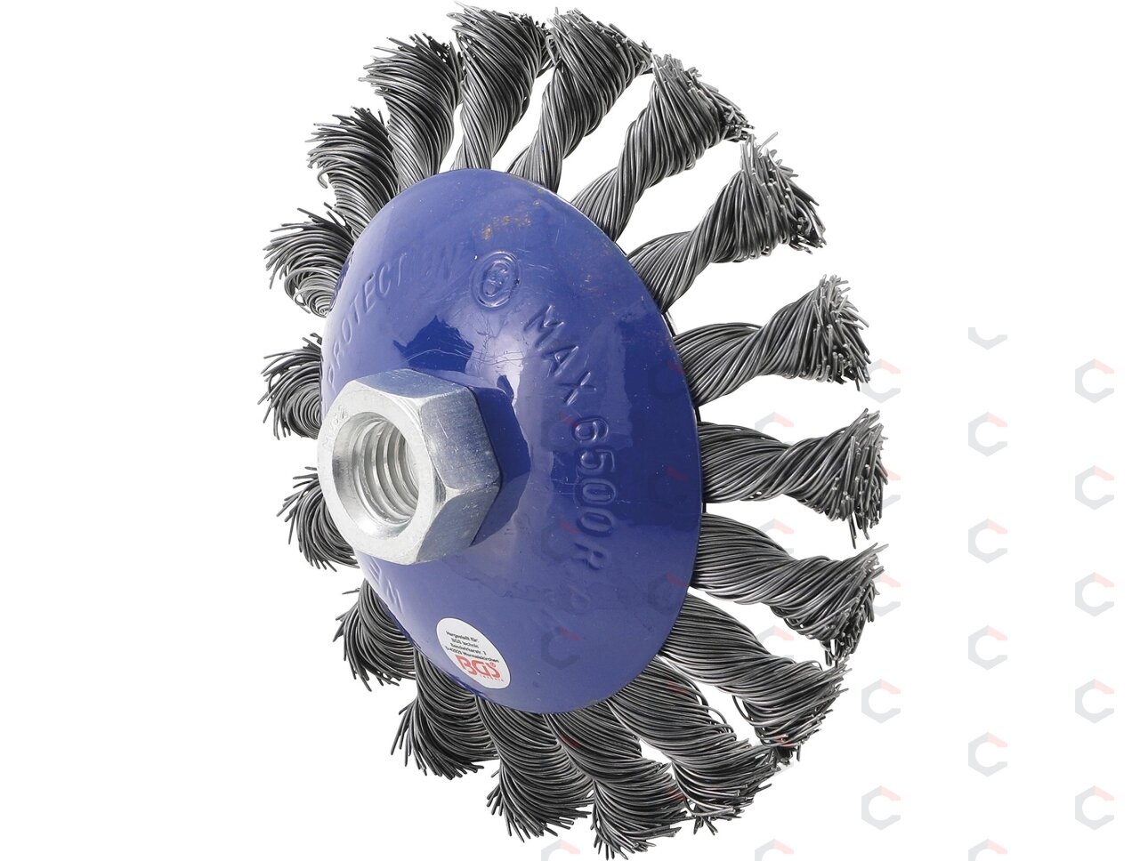 Vielinis šepetys lėkštės tipo – stambus plienas, 18 „knot“ – M14×2, Ø115 mm (3981) Vielinis šepetys lėkštės tipo – stambus plienas, 18 „knot“ – M14×2, Ø115 mm (3981)