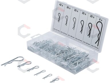 Segtukų rinkinys asortimentas | Ø 2,4 - 4,0 mm | 150 vnt. (8043) Segtukų rinkinys asortimentas | Ø 2,4 - 4,0 mm | 150 vnt. (8043)