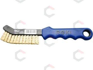 Šepetys stabdžių apkabų valymui | žalvaris | lenktas | 230 mm (1793-1) Šepetys stabdžių apkabų valymui | žalvaris | lenktas | 230 mm (1793-1)
