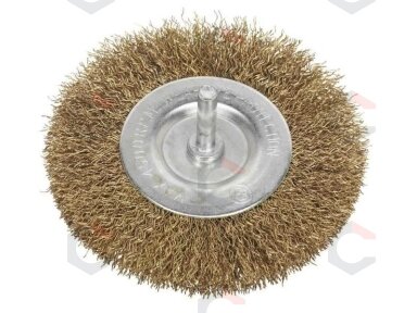 Šepetys vielinis | plokščias su kotu | variuotas | 100 mm (SK19610) Šepetys vielinis | plokščias su kotu | variuotas | 100 mm (SK19610)