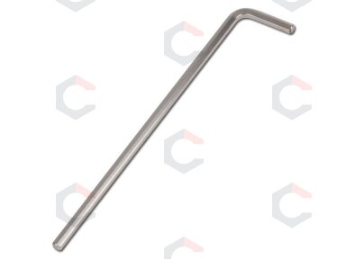 Šešiakampis raktas lenktas ilgas 7 mm, Cr-V (35D907)