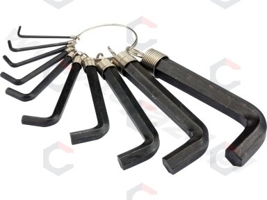 Šešiakampių raktų komplektas 2-14 mm, /hex/ 10vnt. (56400) Šešiakampių raktų komplektas 2-14 mm, /hex/ 10vnt. (56400)