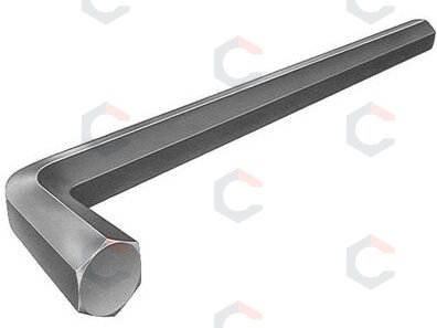 Šešiakampis raktas lenktas 17 mm, Cr-V, 290x53 mm (35D917)