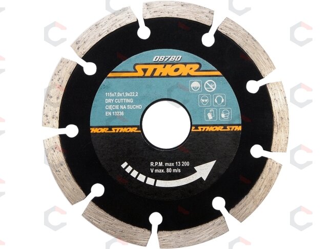 Segmentinis pjovimo diskas HS 115mm (08780) Segmentinis pjovimo diskas HS 115mm (08780)