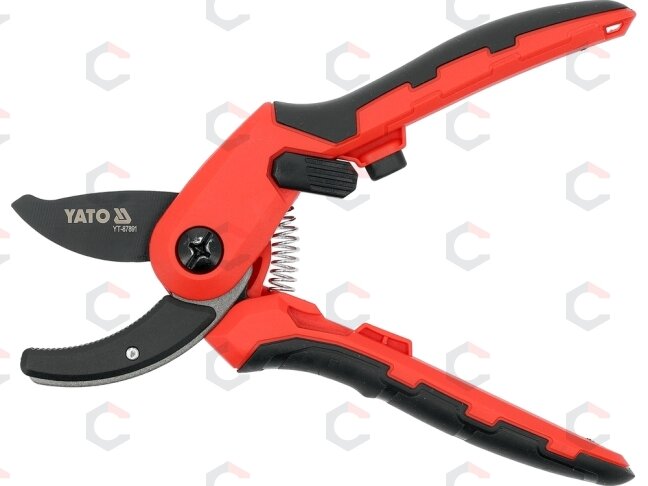 Genėjimo žirklės atraminio tipo su fiksatoriumi 205 mm (YT-87891) 2 Genėjimo žirklės atraminio tipo su fiksatoriumi 205 mm (YT-87891) 2