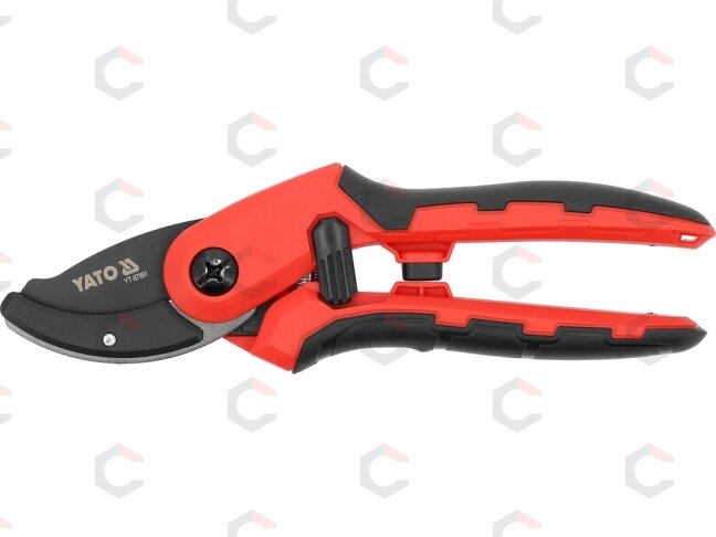 Genėjimo žirklės atraminio tipo su fiksatoriumi 205 mm (YT-87891) Genėjimo žirklės atraminio tipo su fiksatoriumi 205 mm (YT-87891)