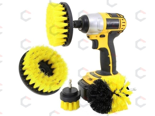 Šepečių rinkinys su Hex 6.3 mm (1/4") galu | Nailonas | 3 vnt. (DB003) 5 Šepečių rinkinys su Hex 6.3 mm (1/4") galu | Nailonas | 3 vnt. (DB003) 5