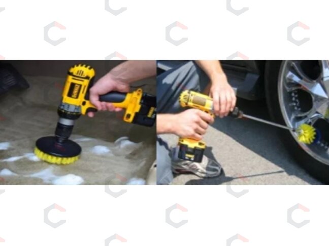 Šepečių rinkinys su Hex 6.3 mm (1/4") galu | Nailonas | 3 vnt. (DB003) 7 Šepečių rinkinys su Hex 6.3 mm (1/4") galu | Nailonas | 3 vnt. (DB003) 7