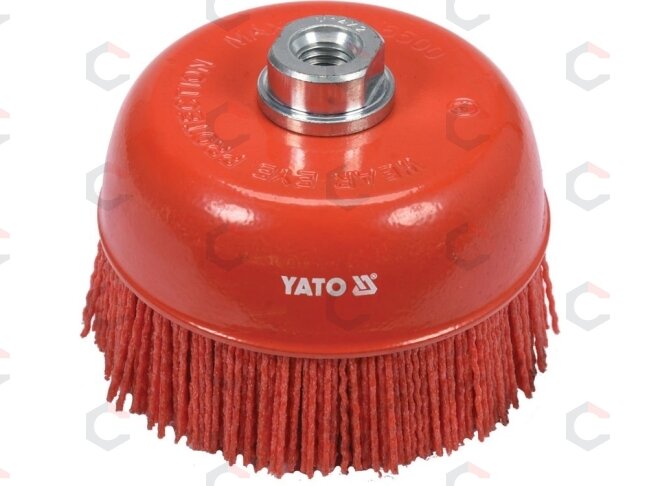 Šepetys puodo tipo | Nailonas | M14 | 125 mm (YT-47787) Šepetys puodo tipo | Nailonas | M14 | 125 mm (YT-47787)