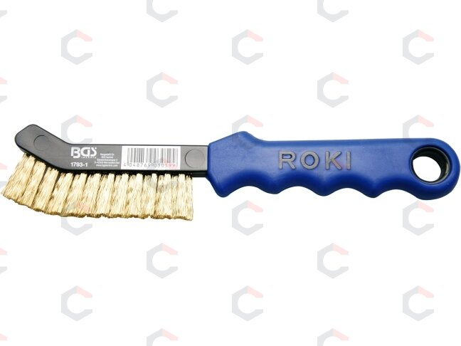 Šepetys stabdžių apkabų valymui | žalvaris | lenktas | 230 mm (1793-1) Šepetys stabdžių apkabų valymui | žalvaris | lenktas | 230 mm (1793-1)