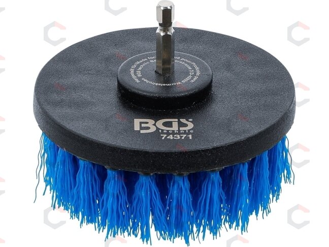 Šepetys su Hex 6.3 mm (1/4") galu | Ø 100 mm (4") (74371) Šepetys su Hex 6.3 mm (1/4") galu | Ø 100 mm (4") (74371)