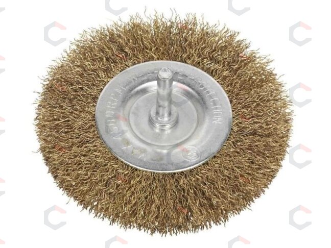Šepetys vielinis | plokščias su kotu | variuotas | 100 mm (SK19610) Šepetys vielinis | plokščias su kotu | variuotas | 100 mm (SK19610)